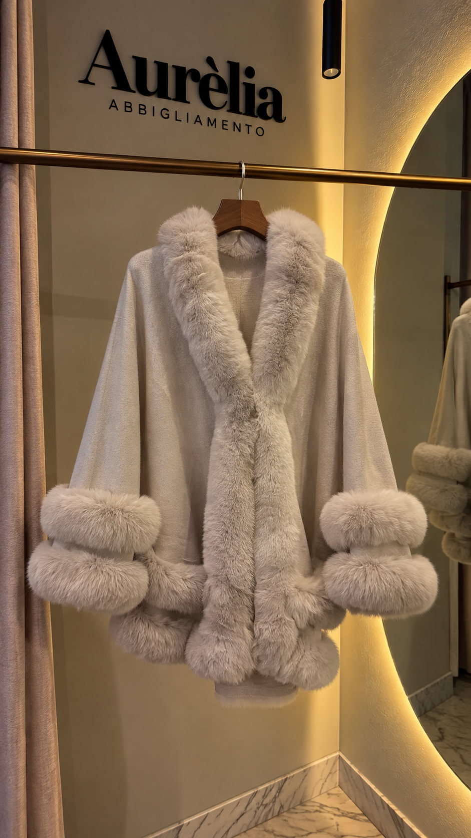 Pelliccia Faux Rabbit