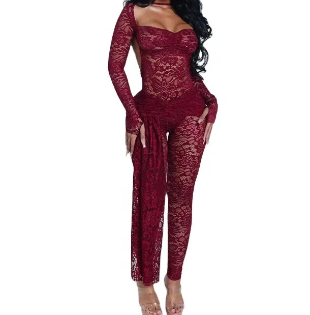 Midnight Lace Set