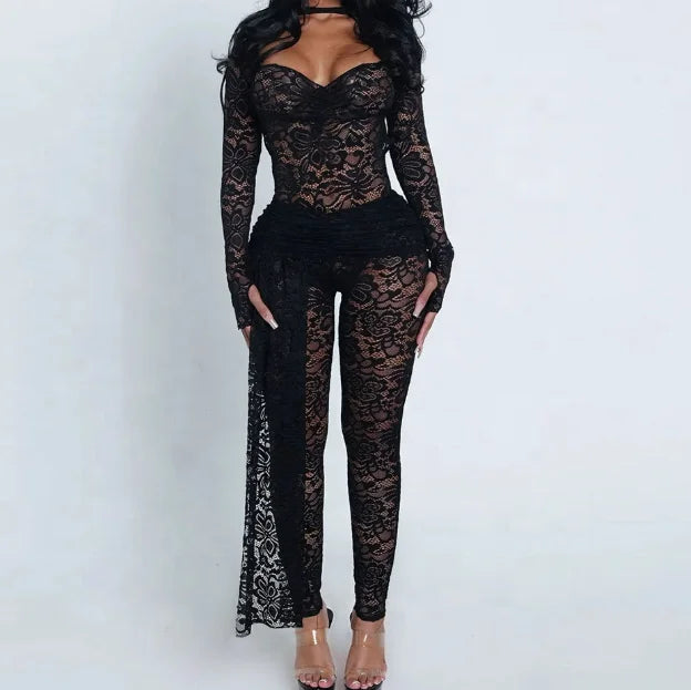 Midnight Lace Set
