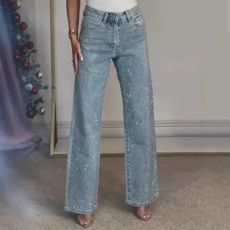 Jeans Straight Diamonds