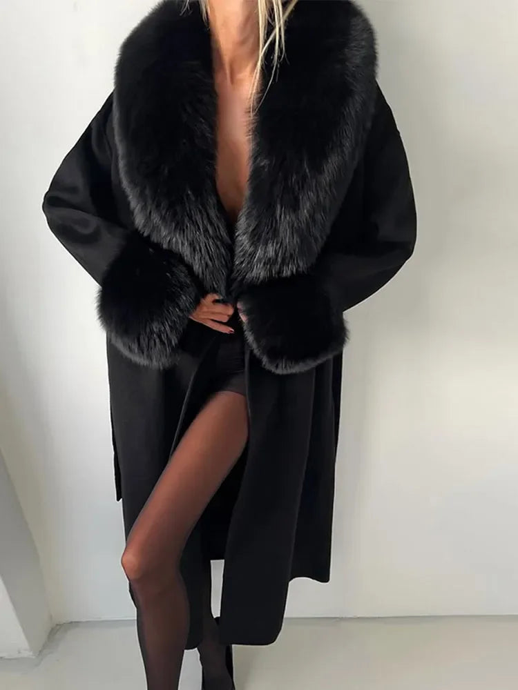 Fur luxe coat