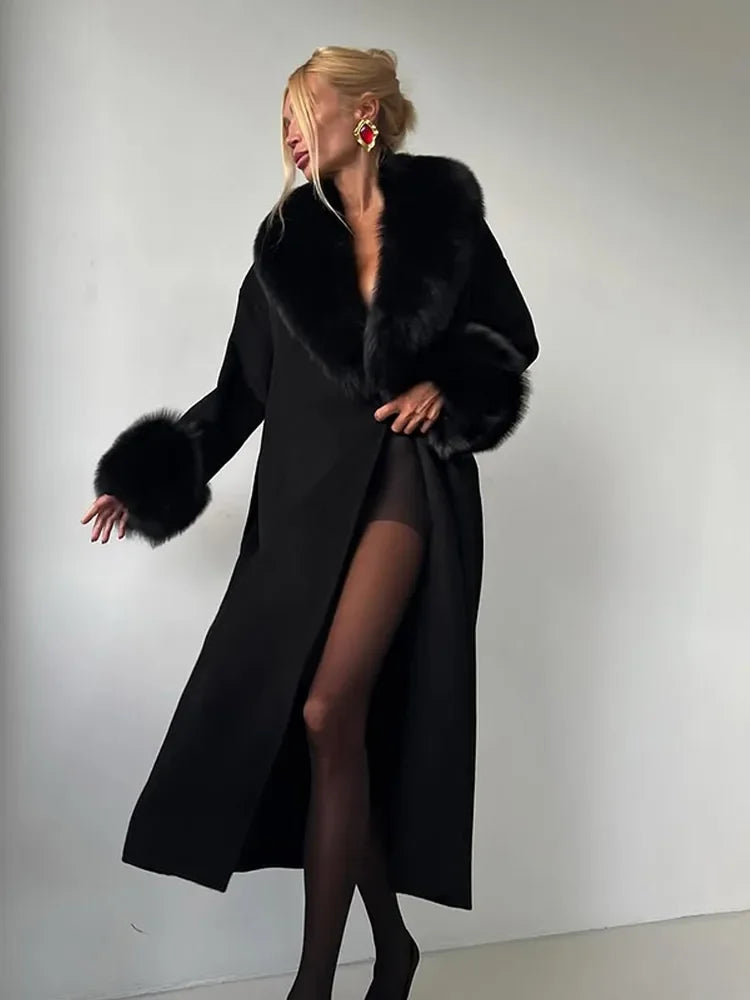 Fur luxe coat