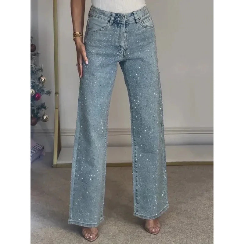 Jeans Straight Diamonds