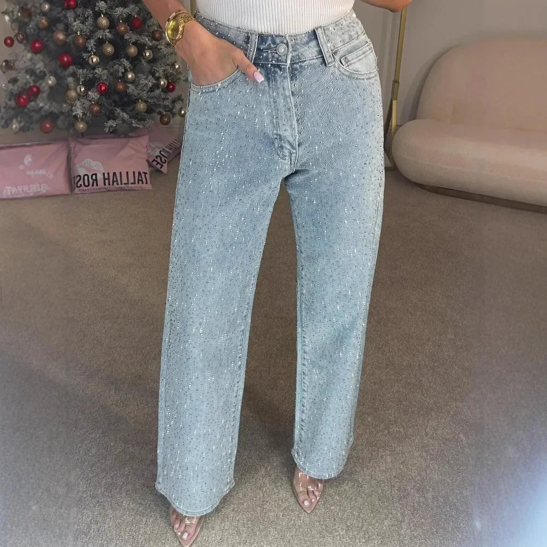 Jeans Straight Diamonds