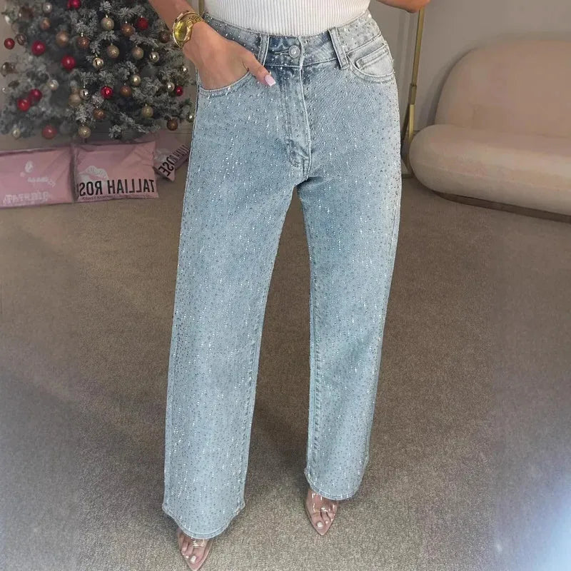 Jeans Straight Diamonds