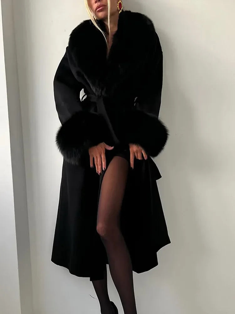 Fur luxe coat