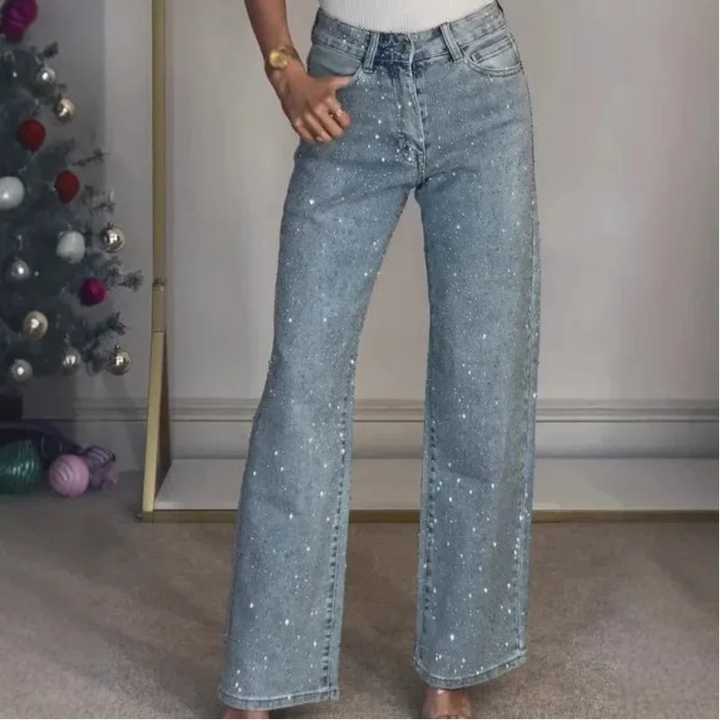Jeans Straight Diamonds