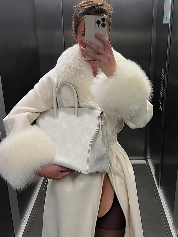 Fur luxe coat